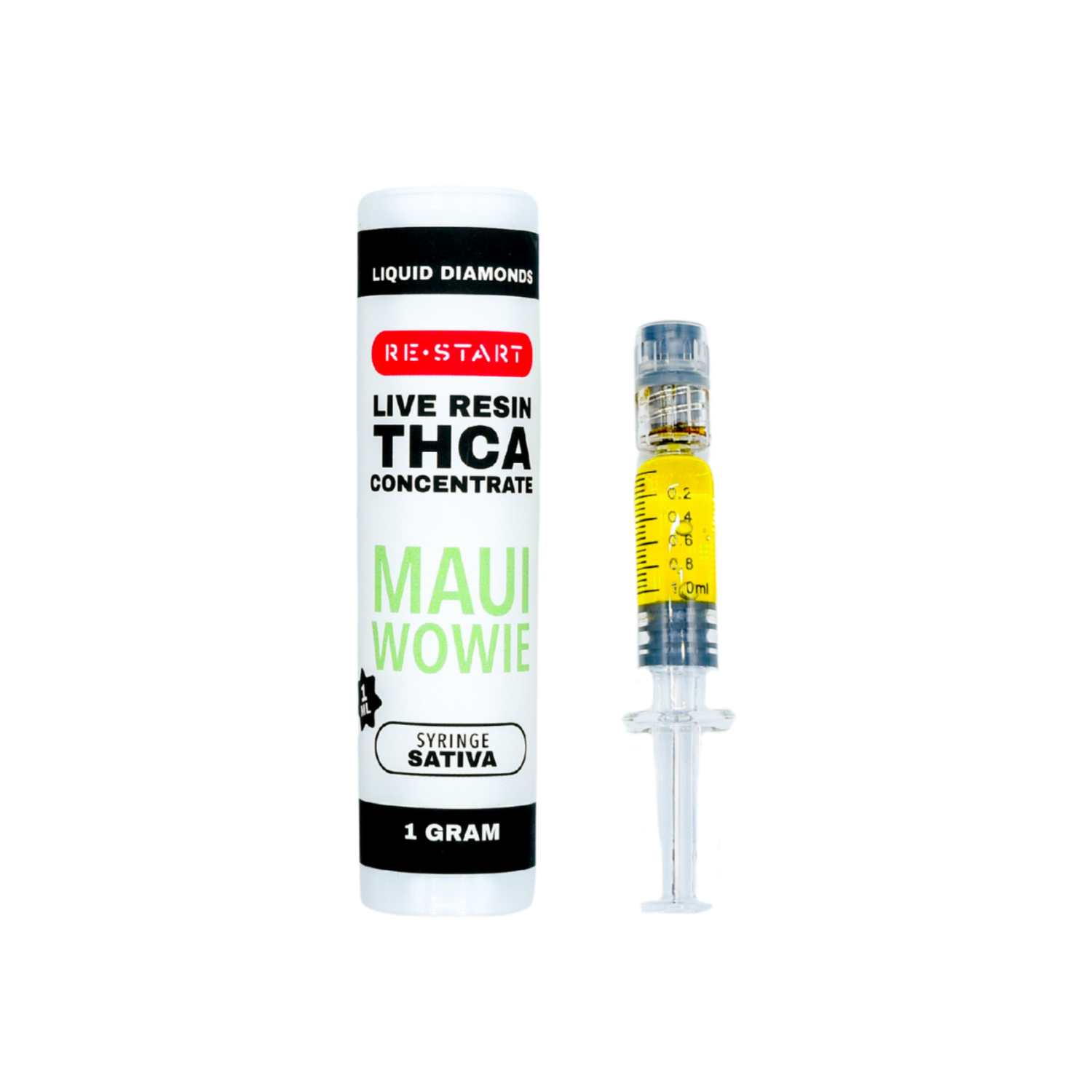 THCA Live Resin Dab Syringe (S) Maui Wowie + Free Accessory / 1ml/1G
